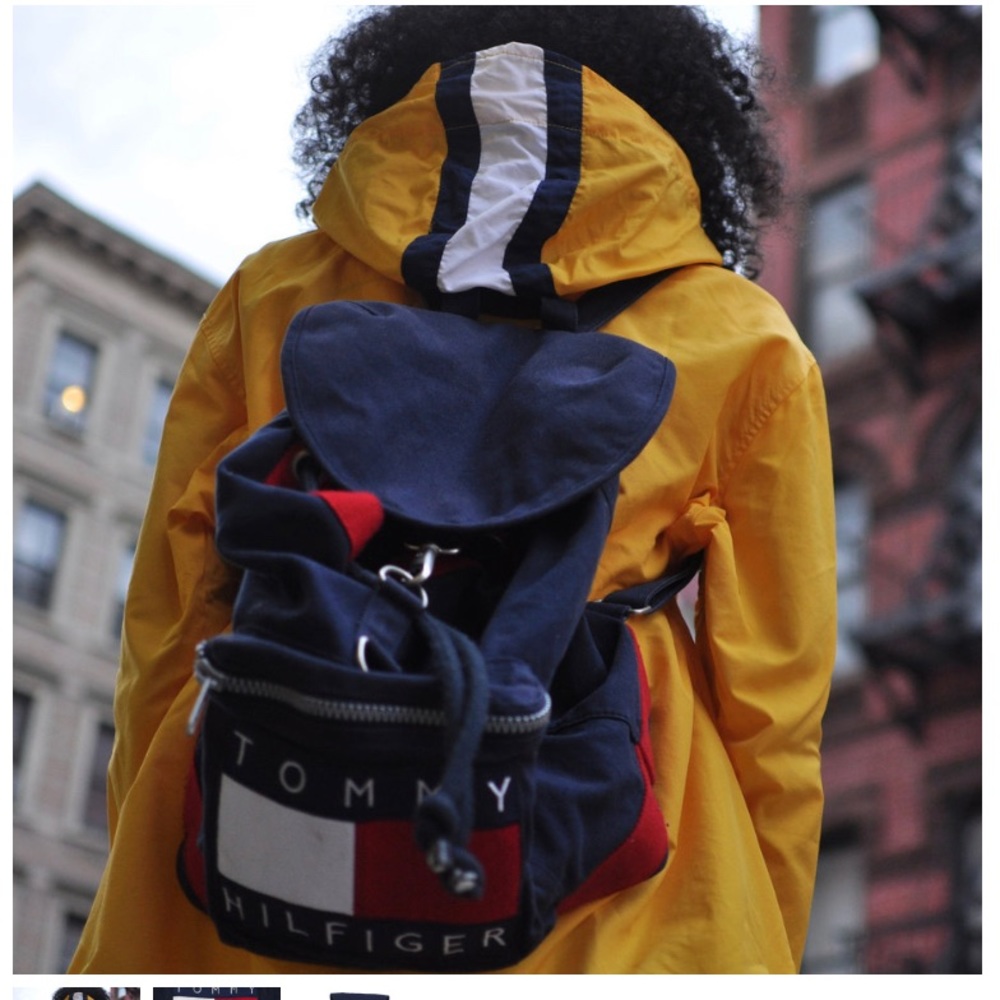 Rare 90s Vintage Tommy Hilfiger backpack - Picture 2 of 9